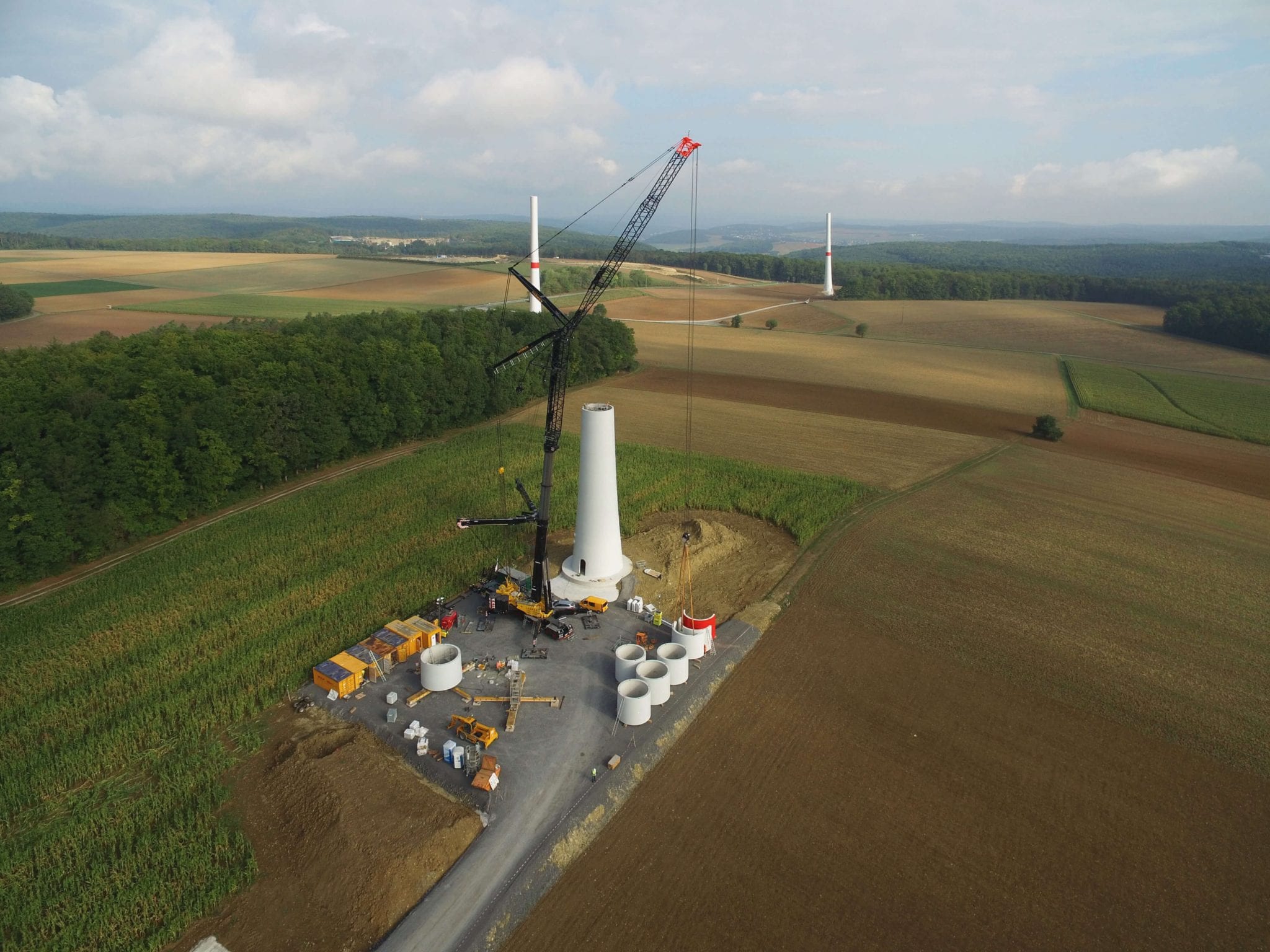 Im Landkreis Bad Kissingen nimmt NATURSTROM 2015 neben den Windparks Poppenlauer und Windheim auch drei Anlagen bei Ramsthal in Betrieb. © NATURSTROM AG