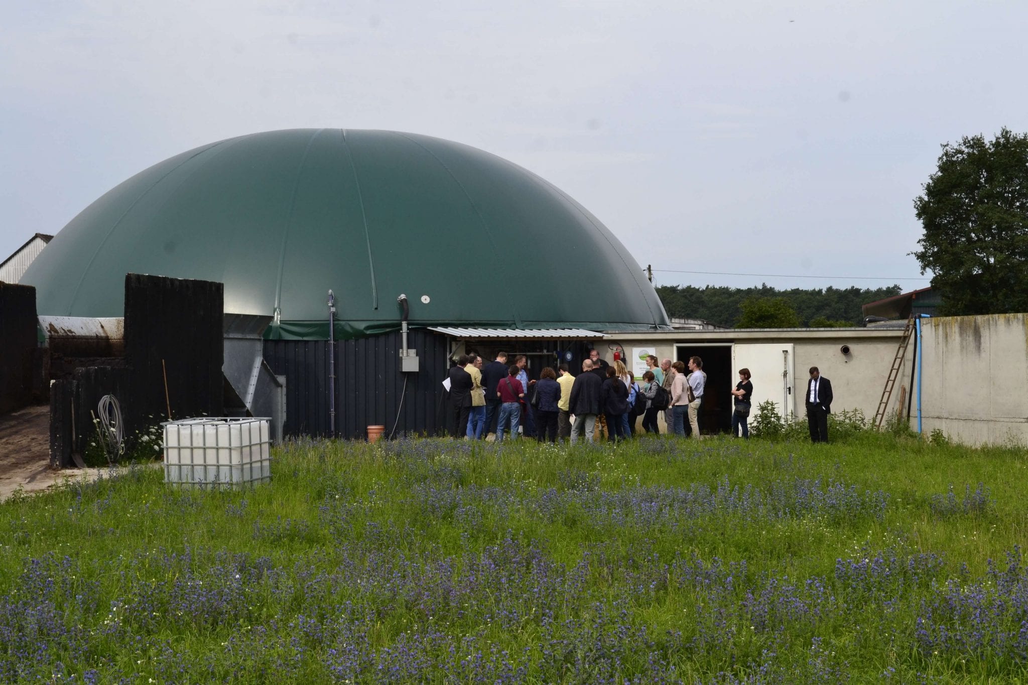 Biogasanlage auf Gut Lanke im Baranim, Pressereise AEE Foto: AEE